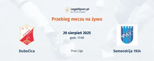 Przebieg Dubočica - Semendrija 1924