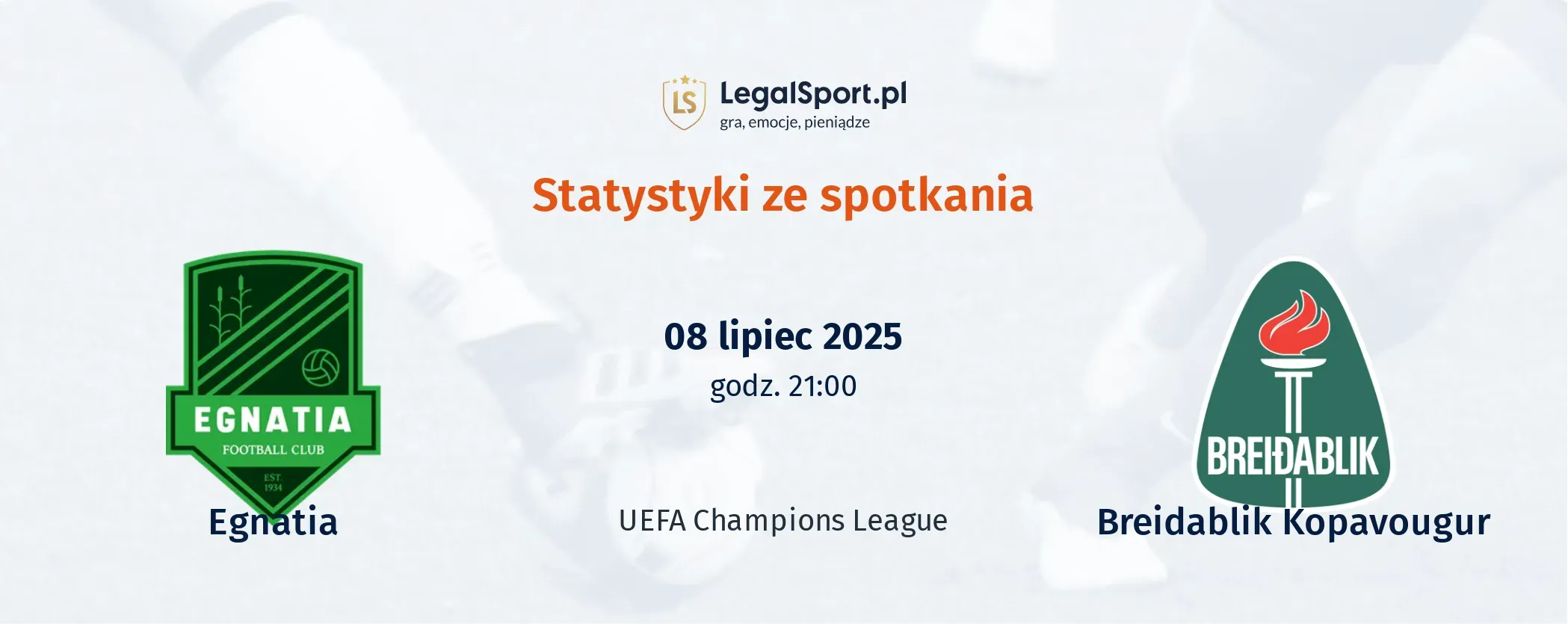Statystyki Egnatia - Breidablik