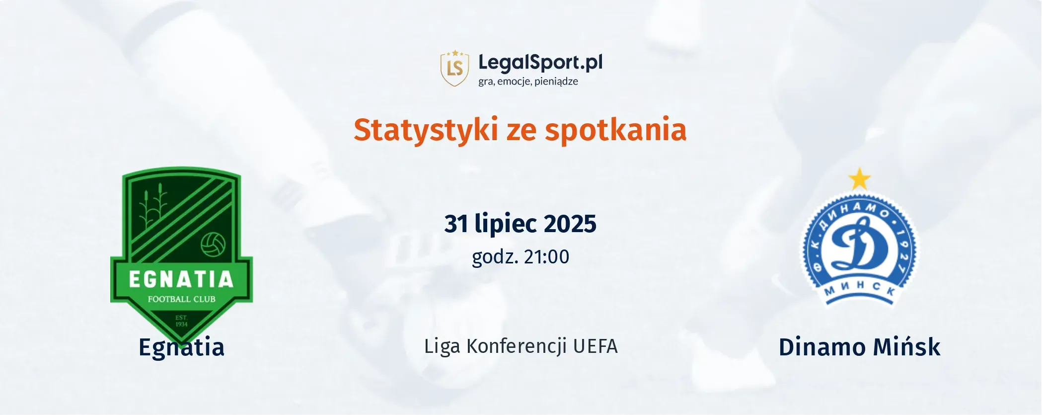 Statystyki Egnatia - Dinamo Mińsk