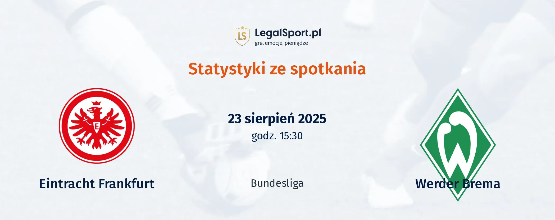 Statystyki Eintracht Frankfurt - Werder Bremen