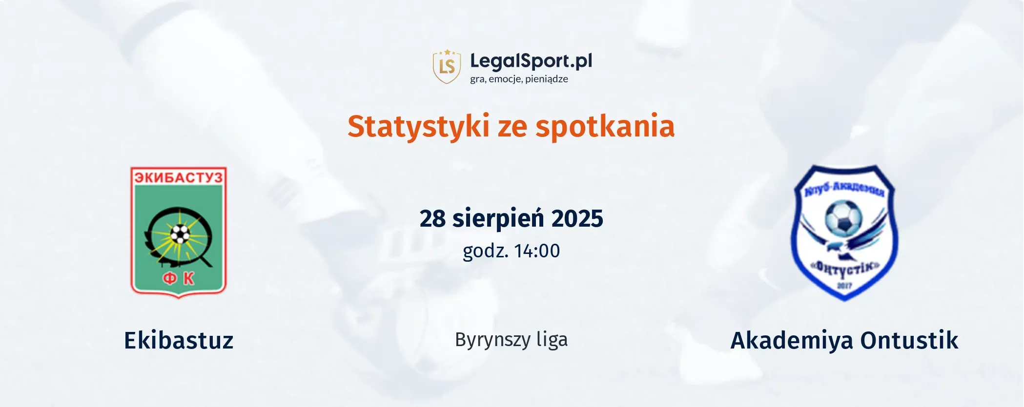 Statystyki Ekibastuz - Akademiya Ontustik