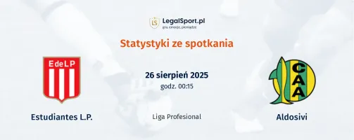 Statystyki Estudiantes L.P. - Aldosivi