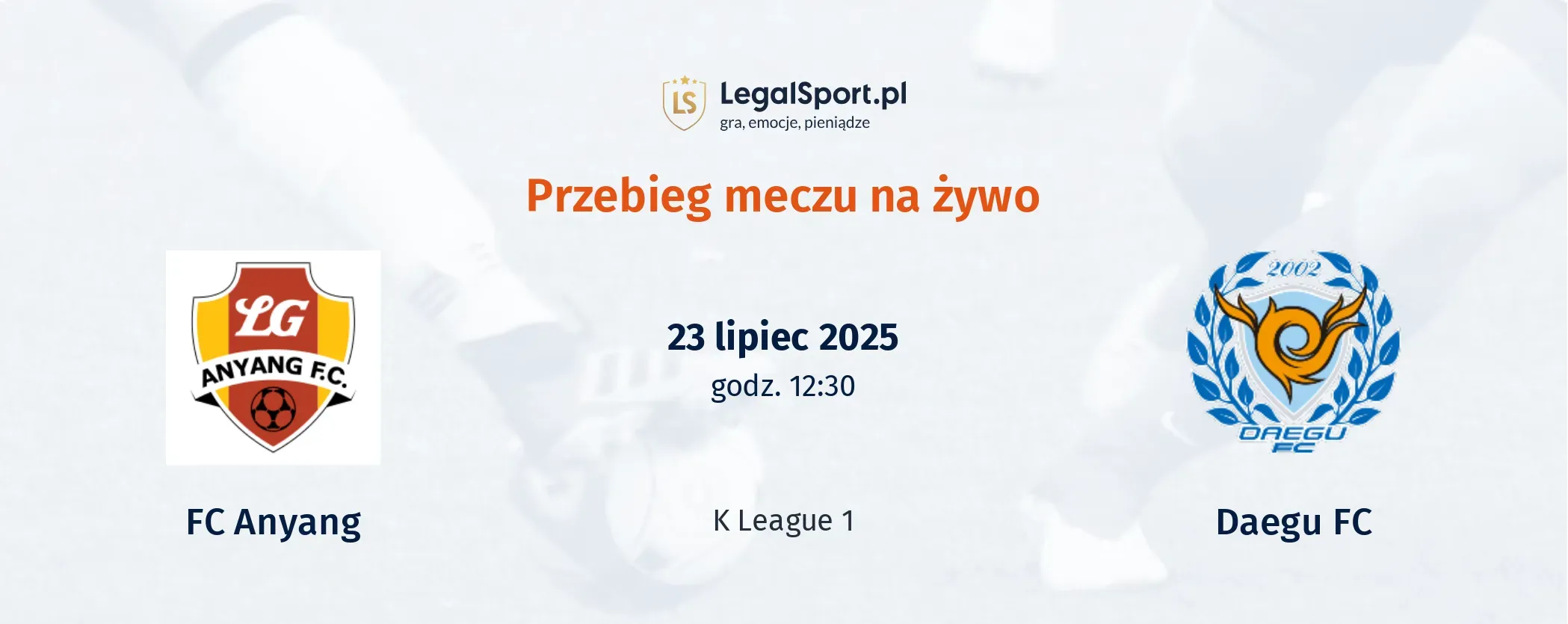 Przebieg FC Anyang - Daegu FC