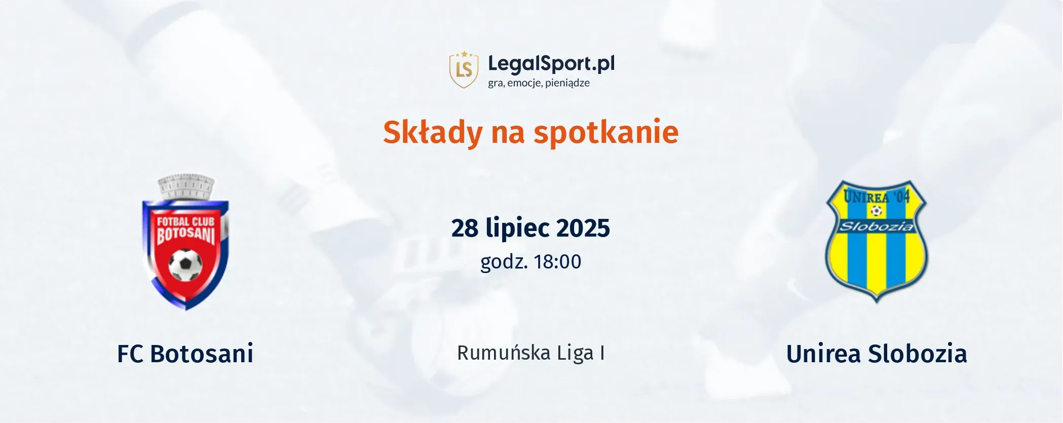 Składy FC Botosani - Unirea Slobozia