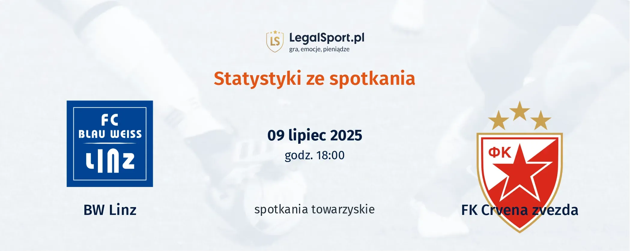 Statystyki FC BW Linz - FK Crvena Zvezda