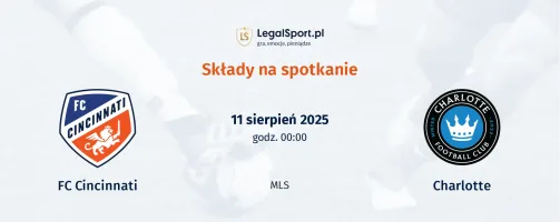 Składy FC Cincinnati - Charlotte