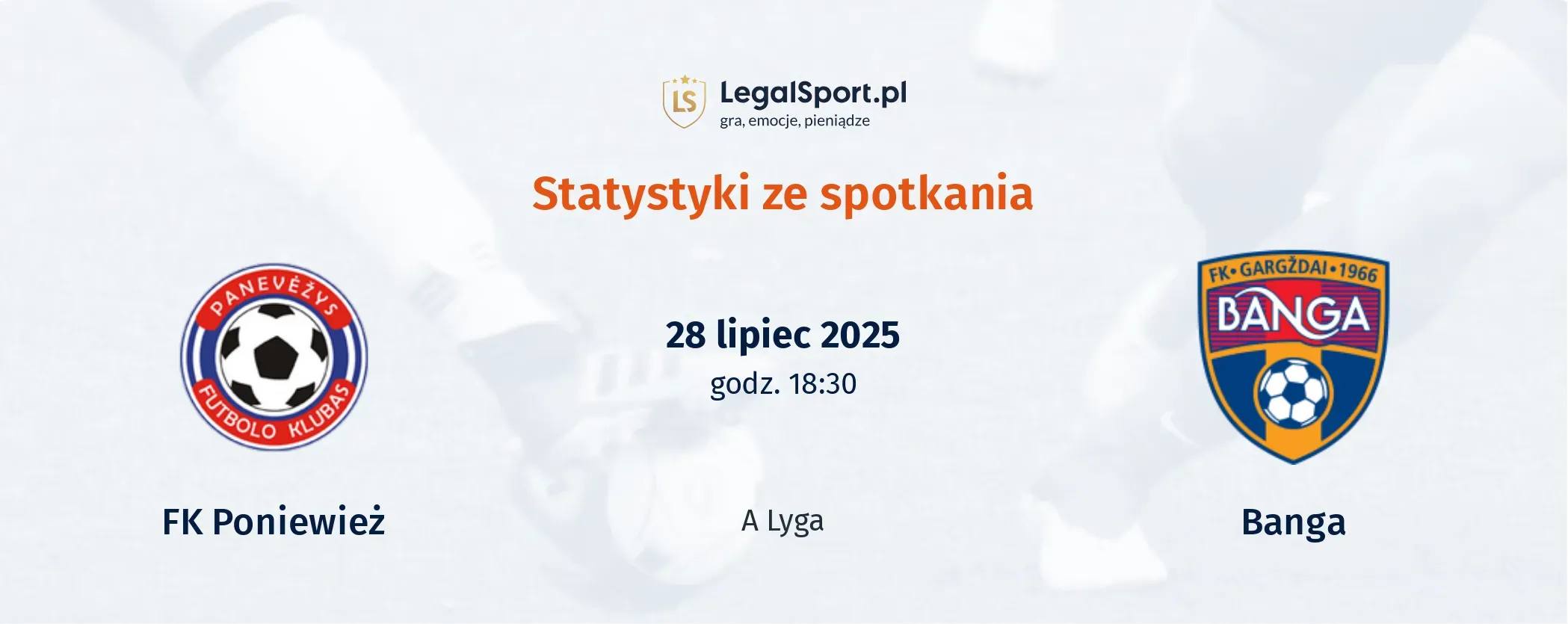 Statystyki FK Poniewież - Banga