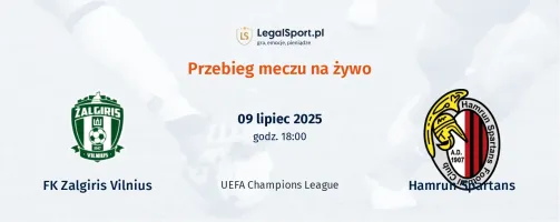 Przebieg FK Zalgiris Vilnius - Hamrun Spartans