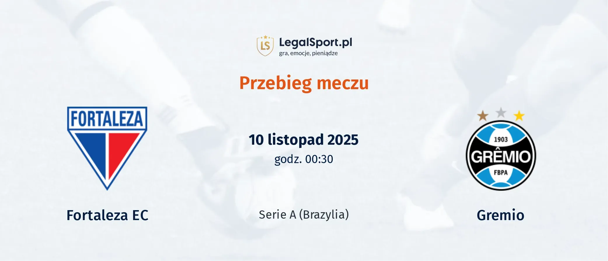 Fortaleza EC - Gremio - wynik meczu na żywo, przebieg live 10.11.2025