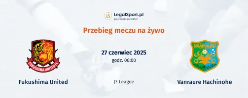 Przebieg Fukushima United - Vanraure Hachinohe
