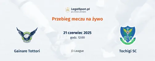 Przebieg Gainare Tottori - Tochigi SC
