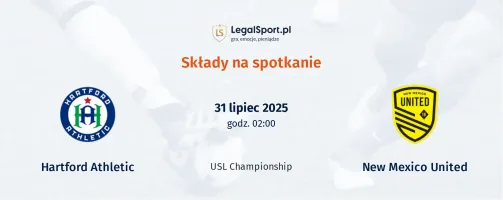Składy Hartford Athletic - New Mexico United