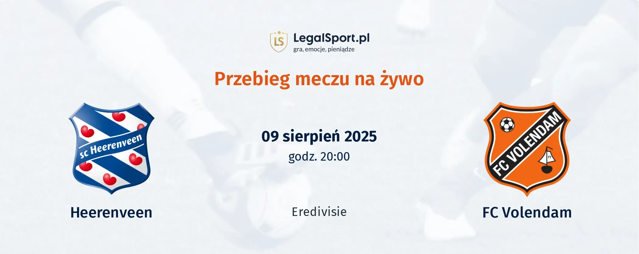 Przebieg Heerenveen - FC Volendam