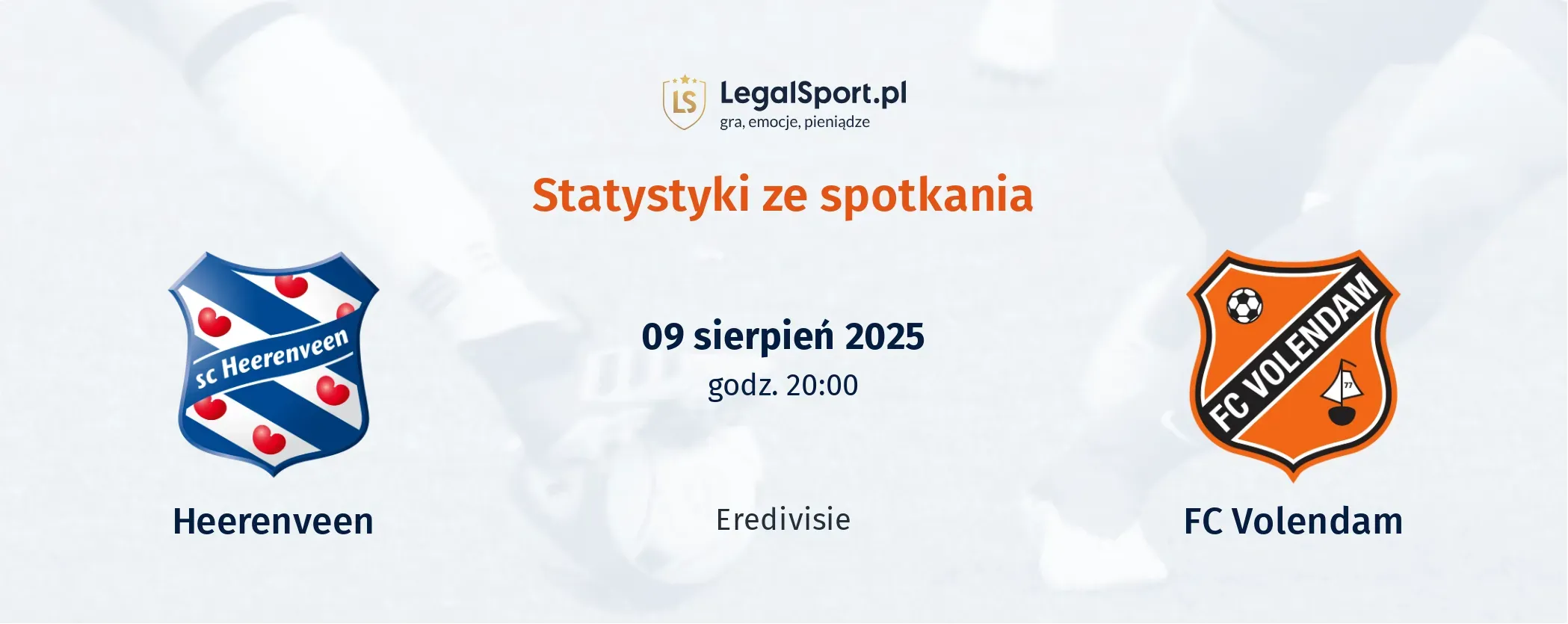 Statystyki Heerenveen - FC Volendam