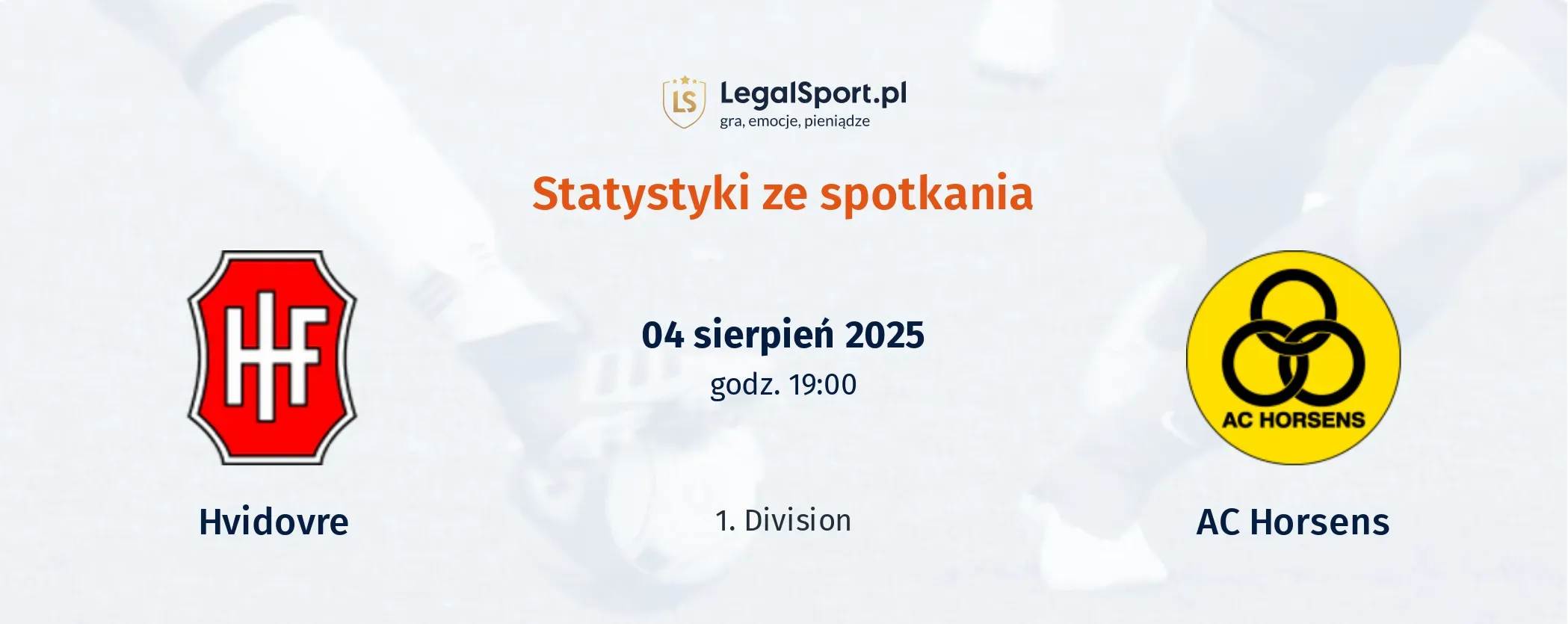 Statystyki Hvidovre - AC Horsens