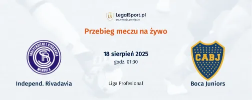 Przebieg Independ. Rivadavia - Boca Juniors