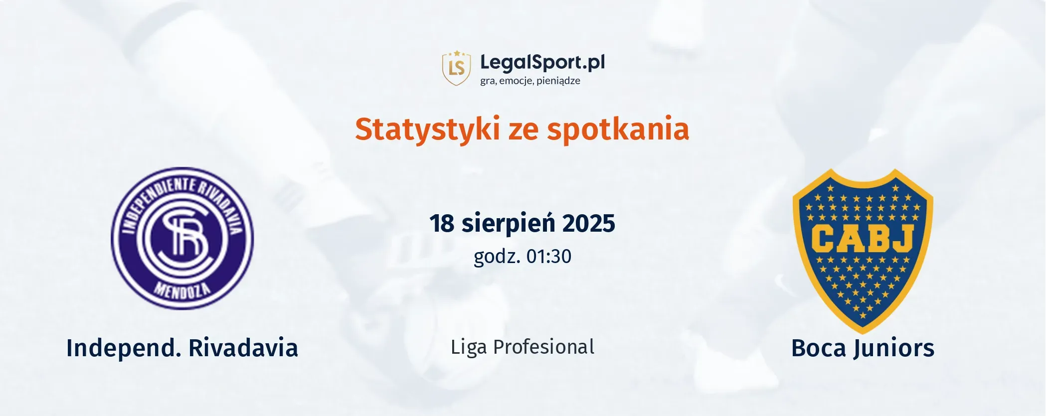 Statystyki Independ. Rivadavia - Boca Juniors