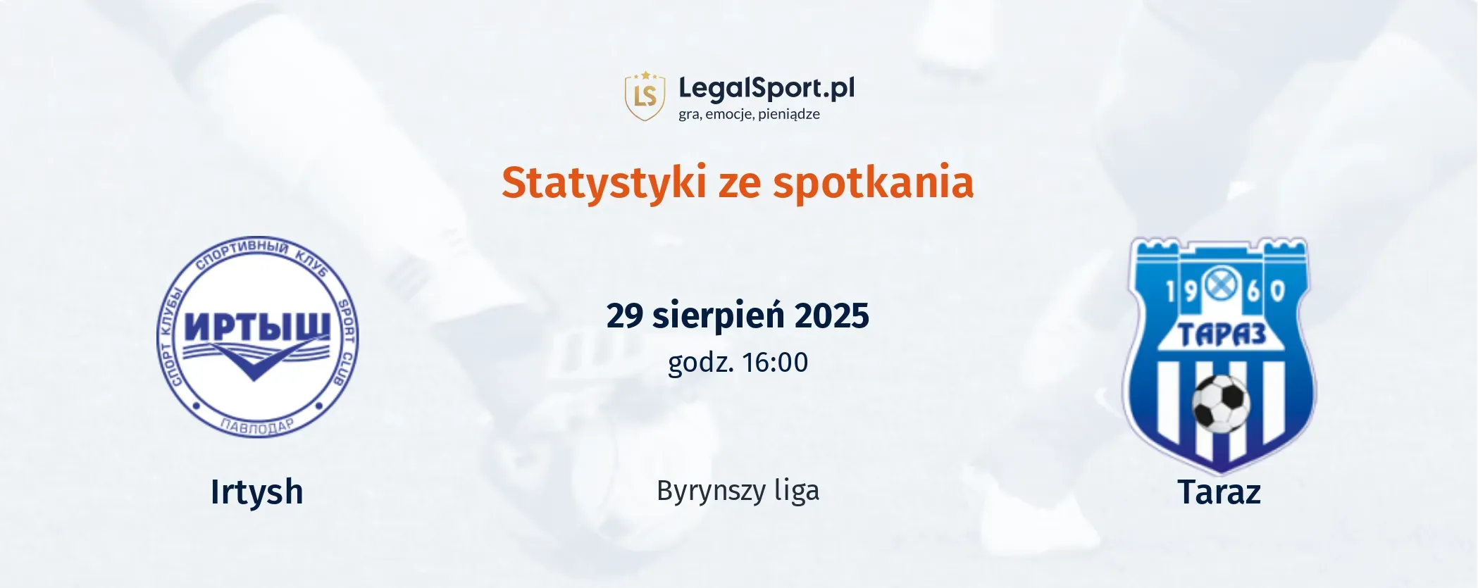 Statystyki Irtysh - Taraz