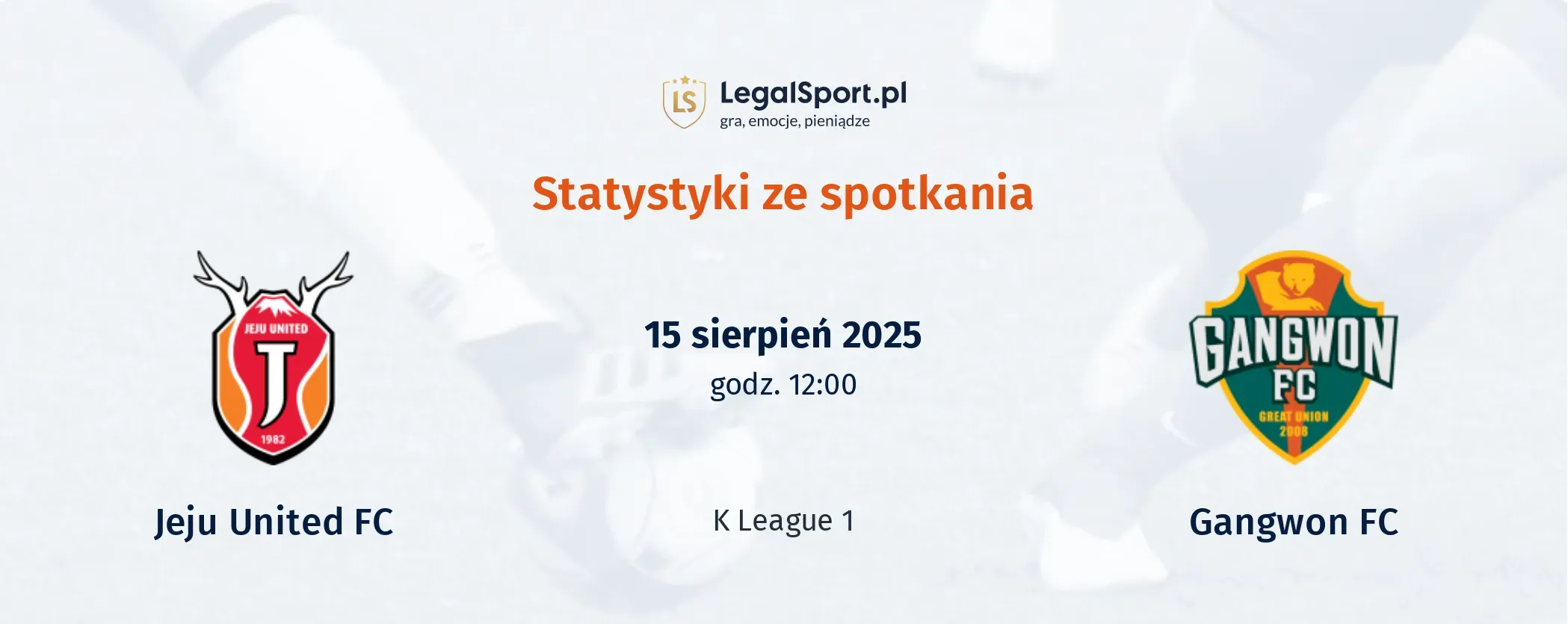Statystyki Jeju United FC - Gangwon FC