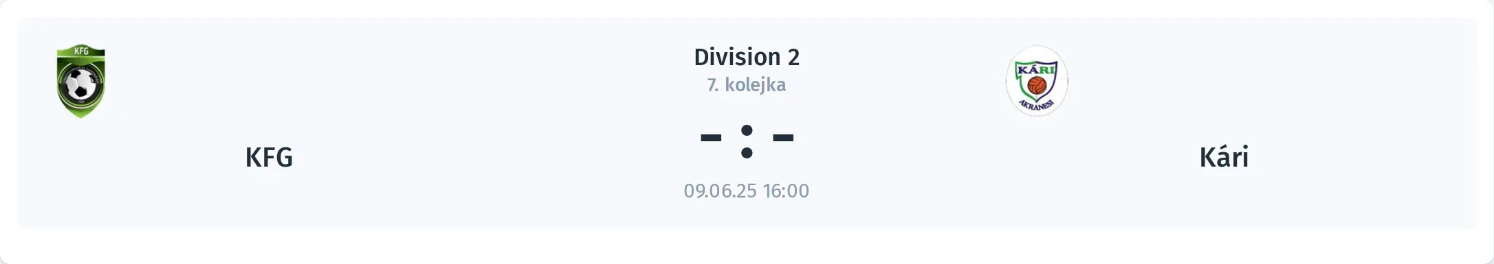 Przebieg KFG - Kári