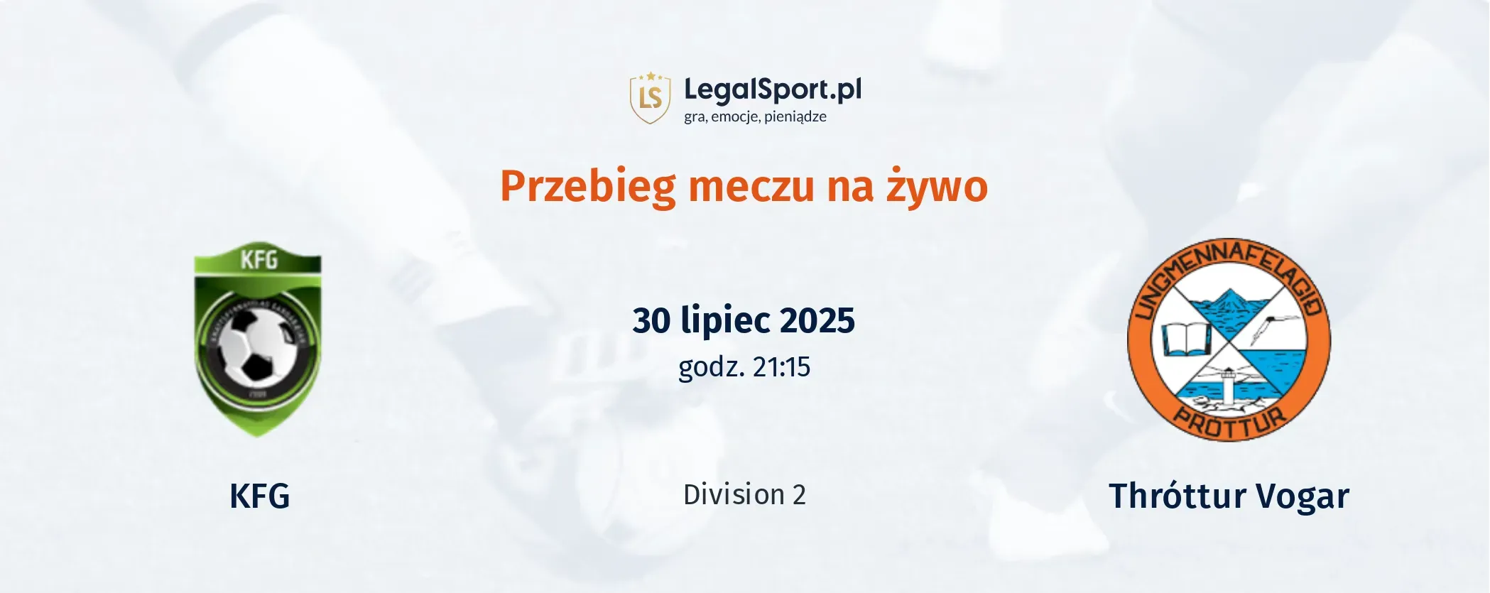 Przebieg KFG - Thróttur Vogar