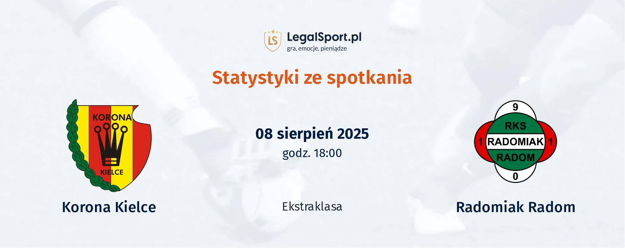 Statystyki Korona Kielce - Radomiak Radom