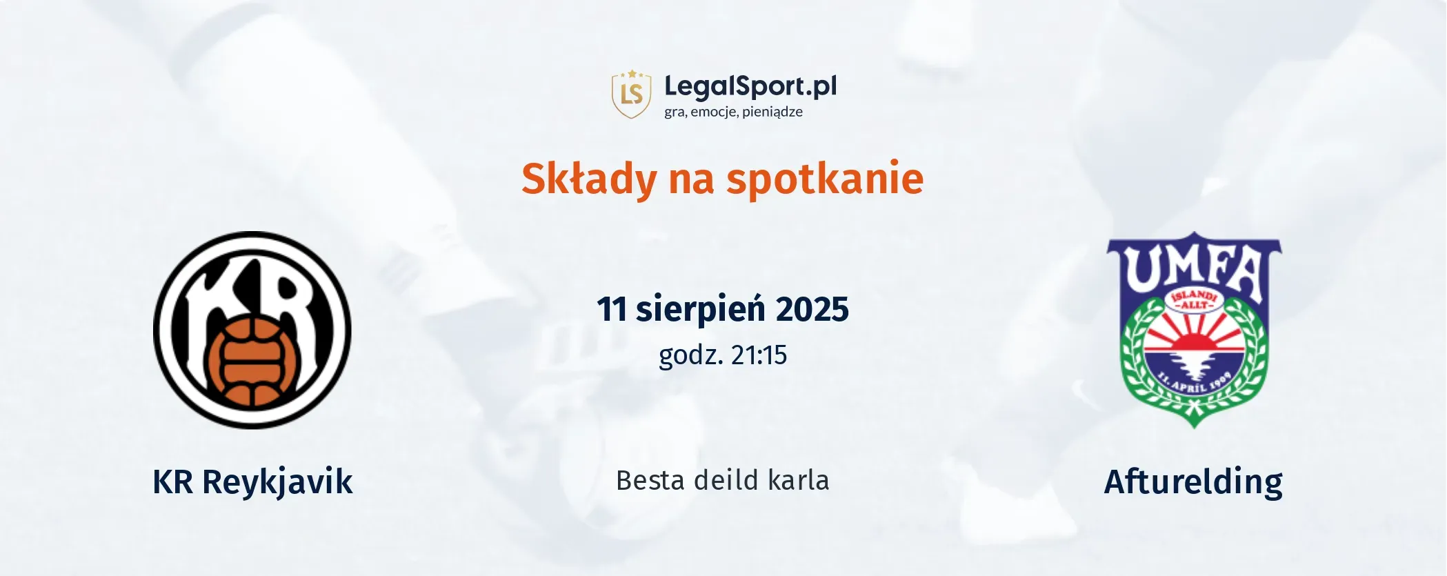 Składy KR Reykjavik - Afturelding
