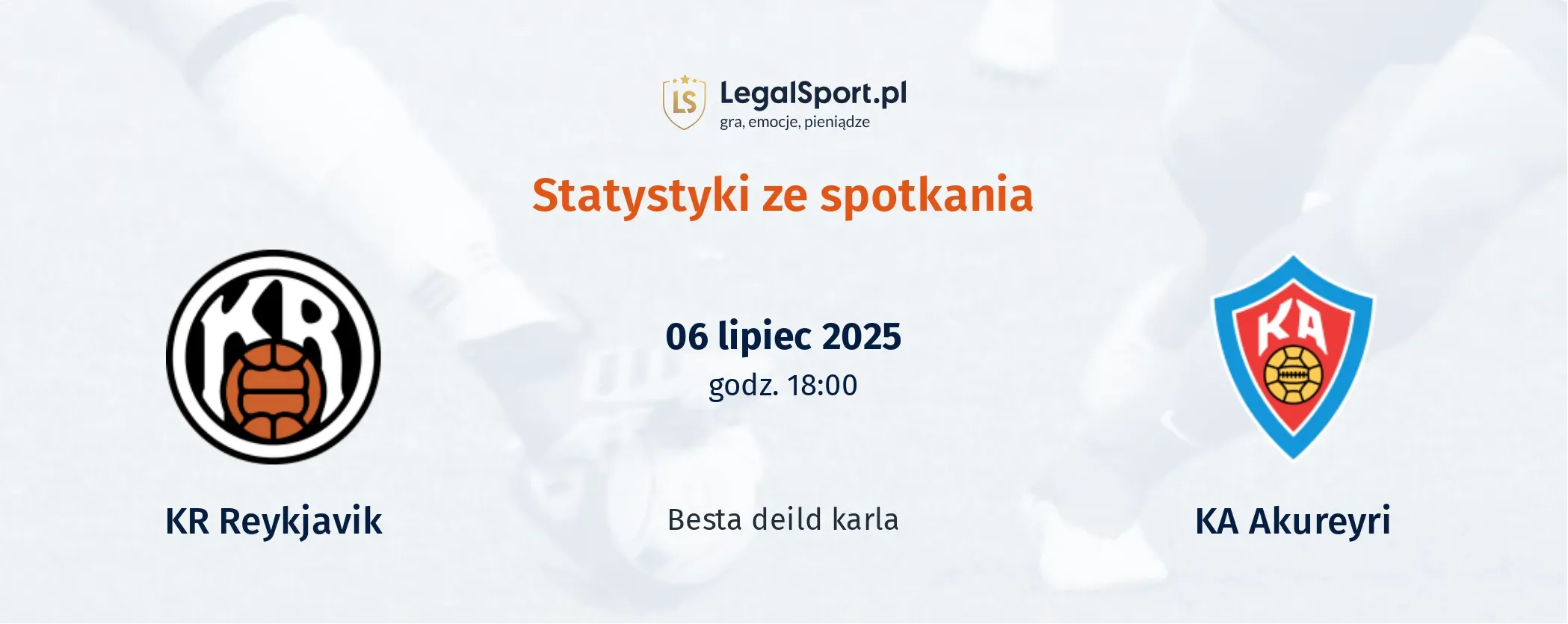 Statystyki KR Reykjavik - KA Akureyri