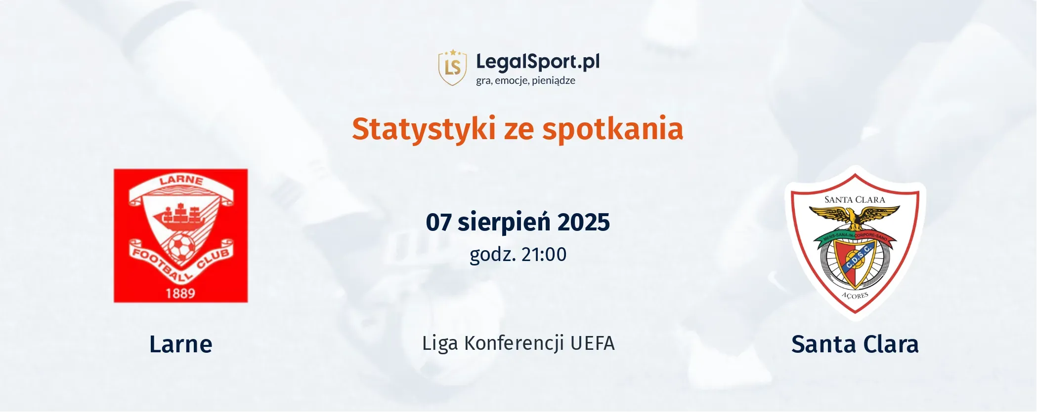 Statystyki Larne - Santa Clara