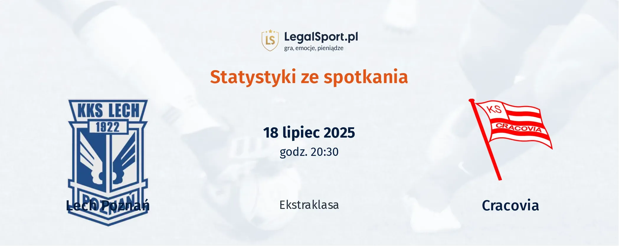 Statystyki Lech Poznań - Cracovia