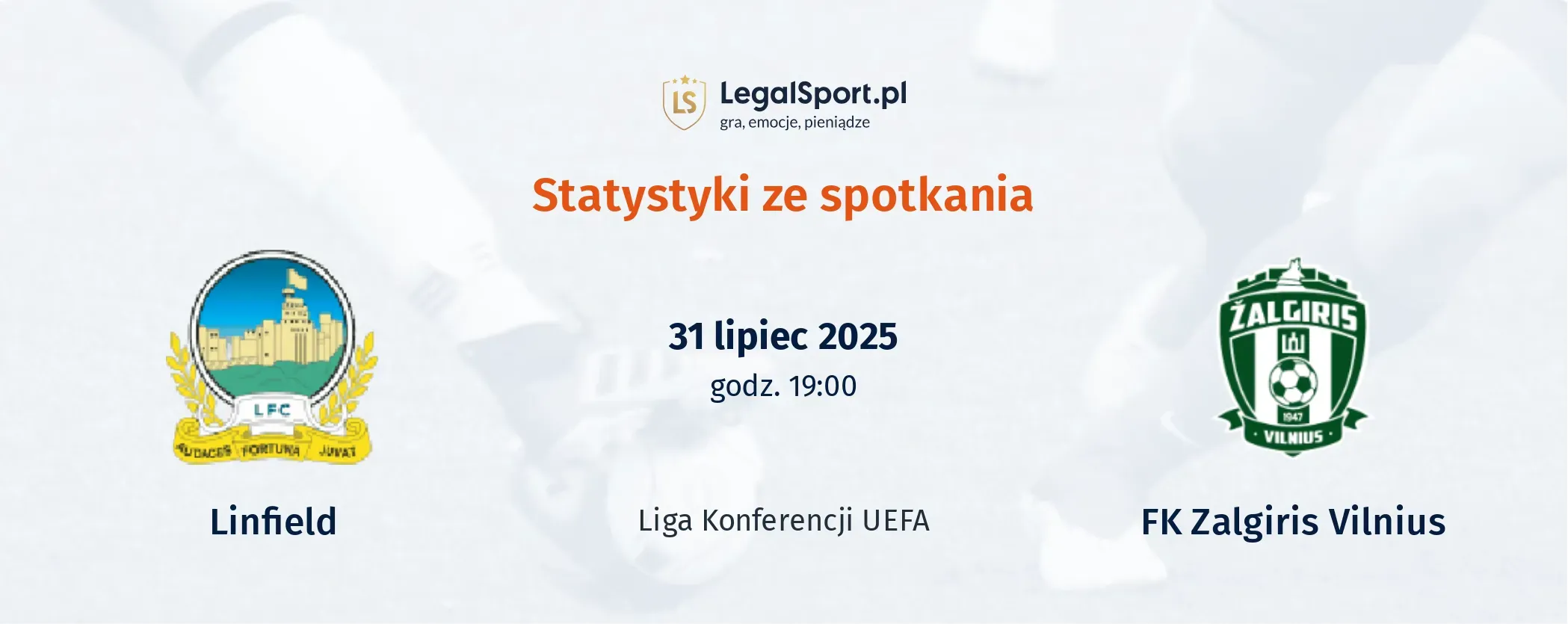 Statystyki Linfield - FK Zalgiris Vilnius
