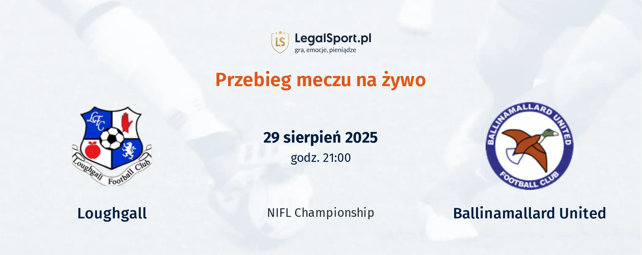 Przebieg Loughgall - Ballinamallard United