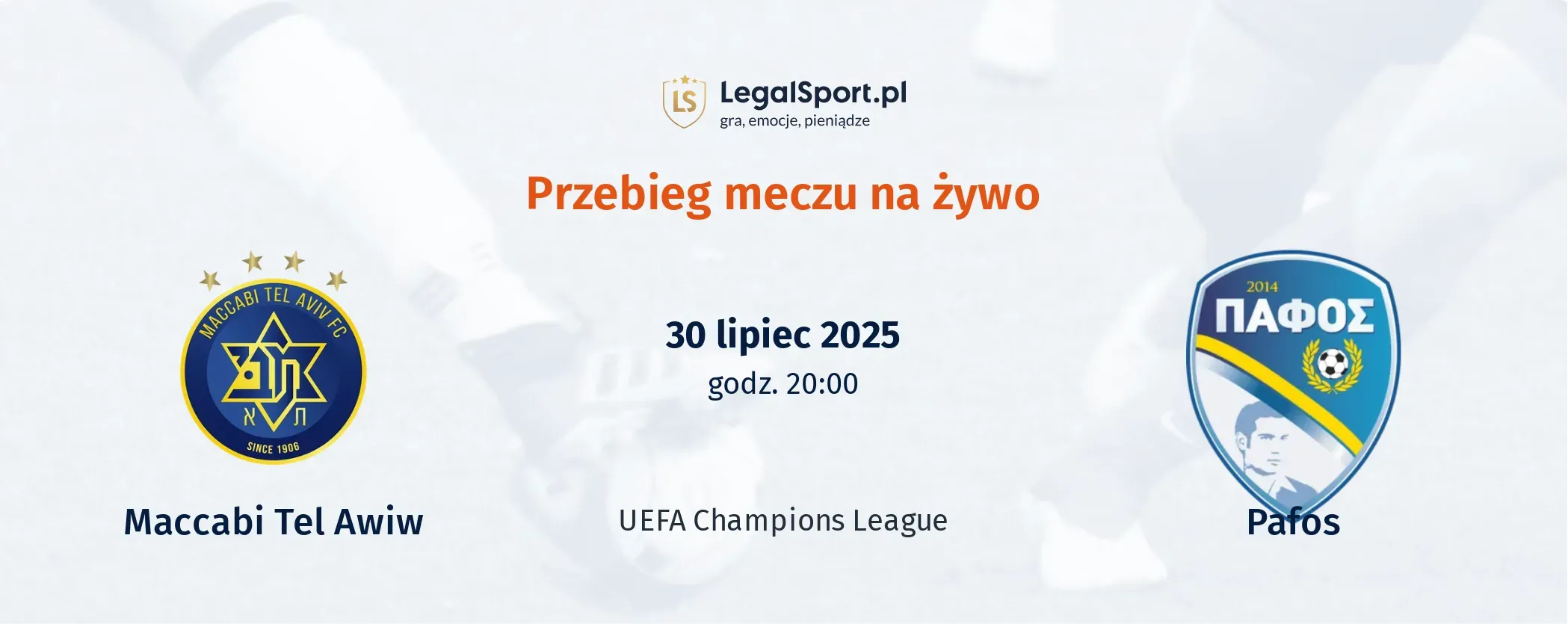 Przebieg Maccabi Tel Awiw - Pafos