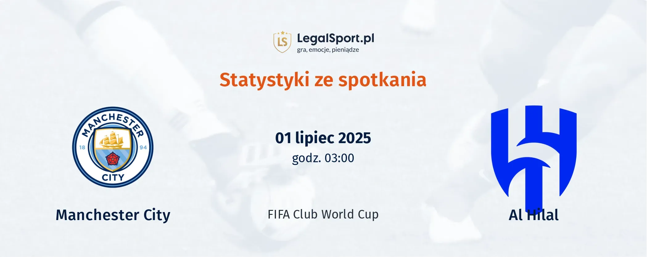 Statystyki Manchester City - Al-Hilal Saudi FC