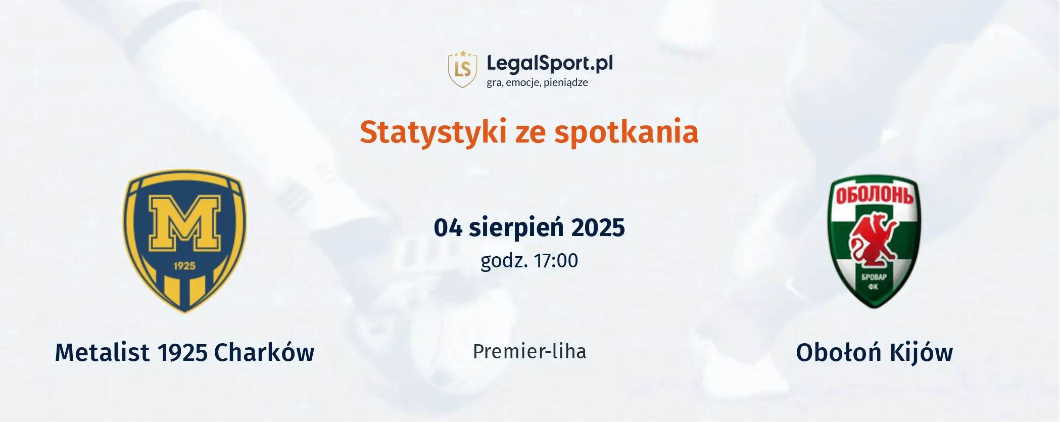 Statystyki Metalist 1925 Charków - Obołoń Kijów