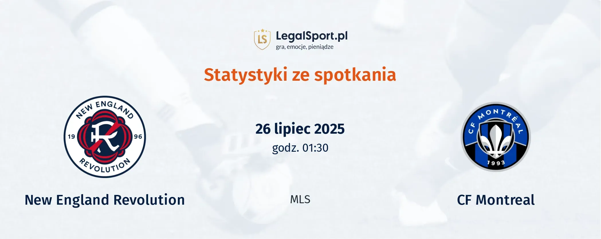 Statystyki New England Revolution - CF Montreal