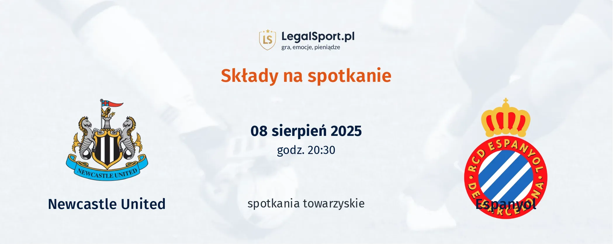 Składy Newcastle United - Espanyol
