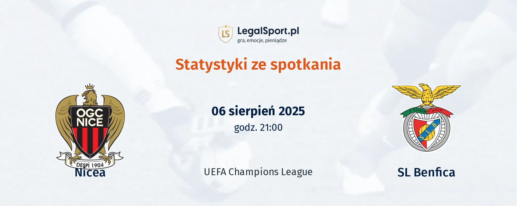 Statystyki Nice - SL Benfica