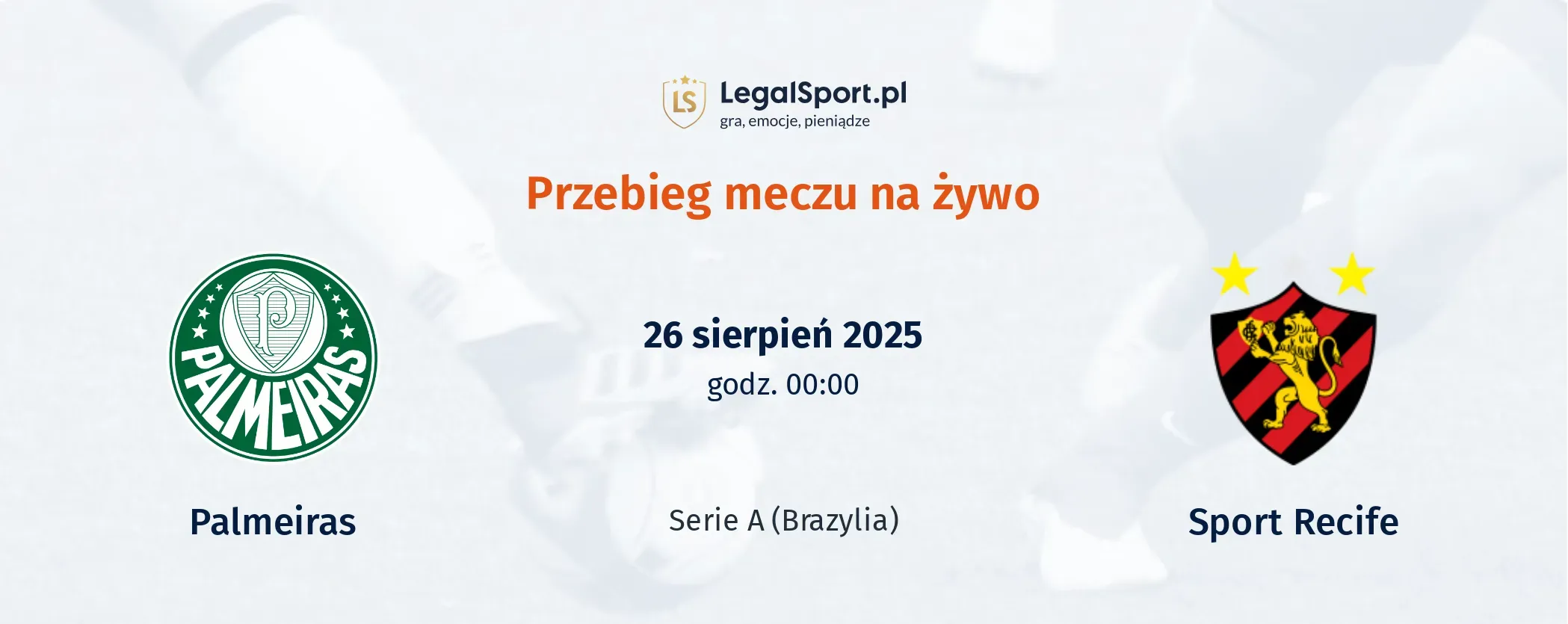 Przebieg Palmeiras - Sport Recife