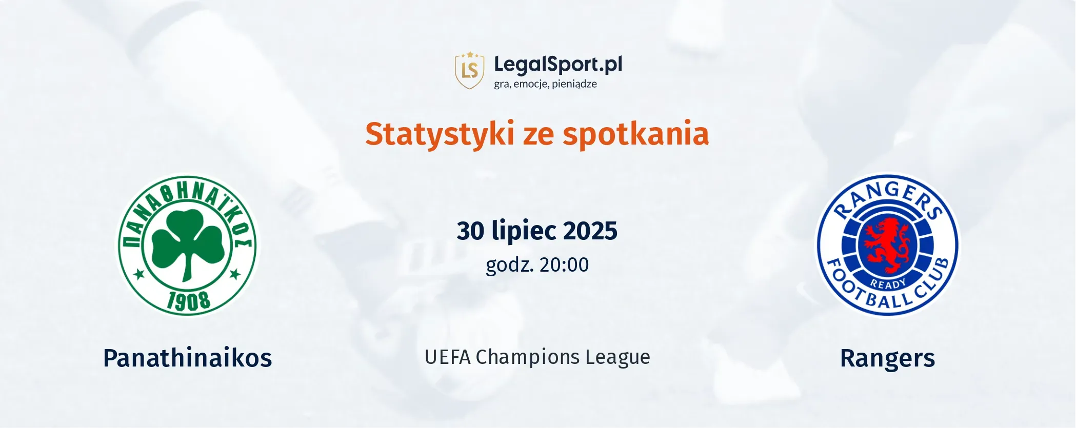 Statystyki Panathinaikos - Rangers