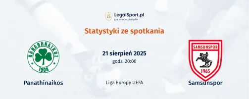 Statystyki Panathinaikos - Samsunspor