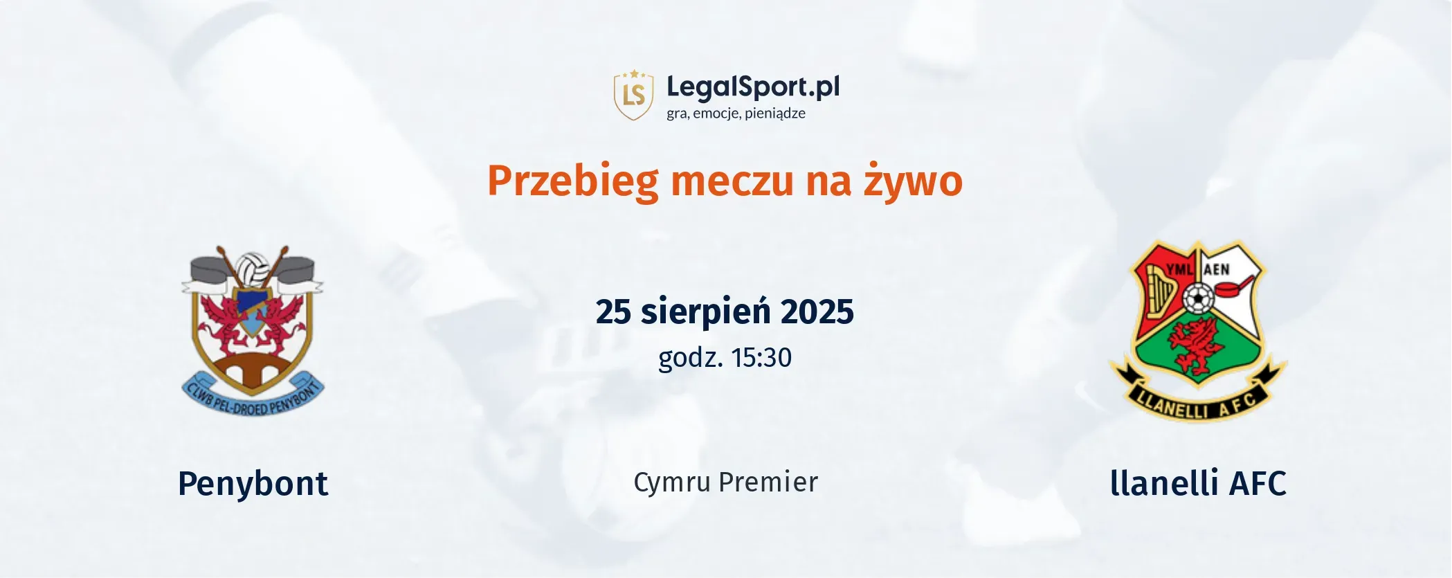 Przebieg Penybont - llanelli AFC