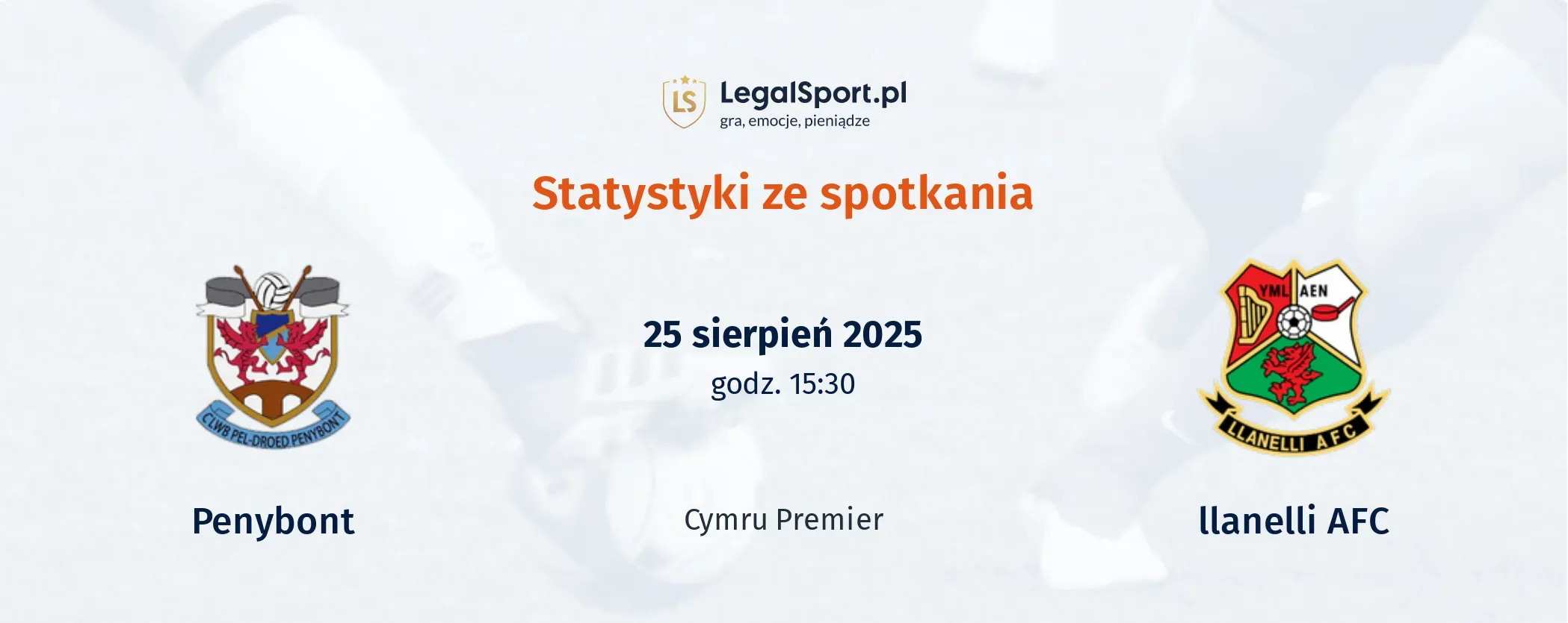 Statystyki Penybont - llanelli AFC