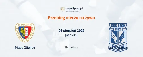 Przebieg Piast Gliwice - Lech Poznań