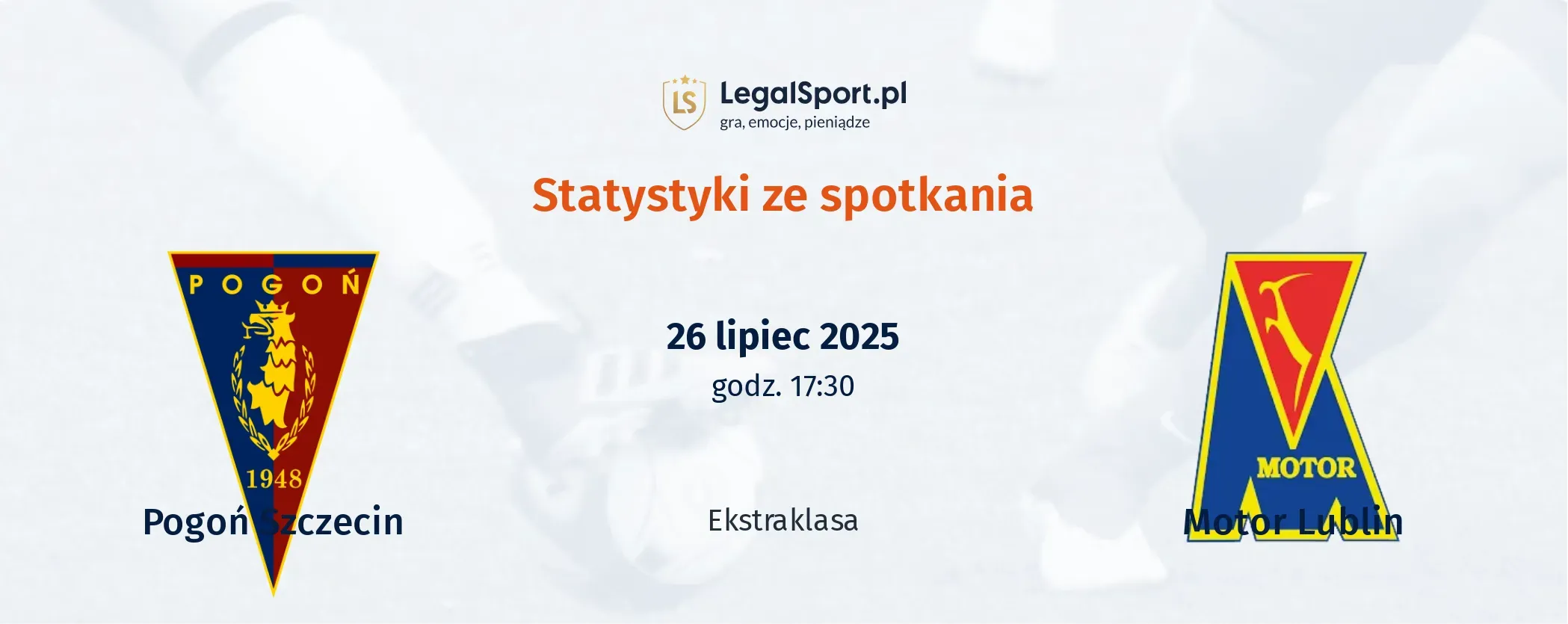 Statystyki Pogoń Szczecin - Motor Lublin