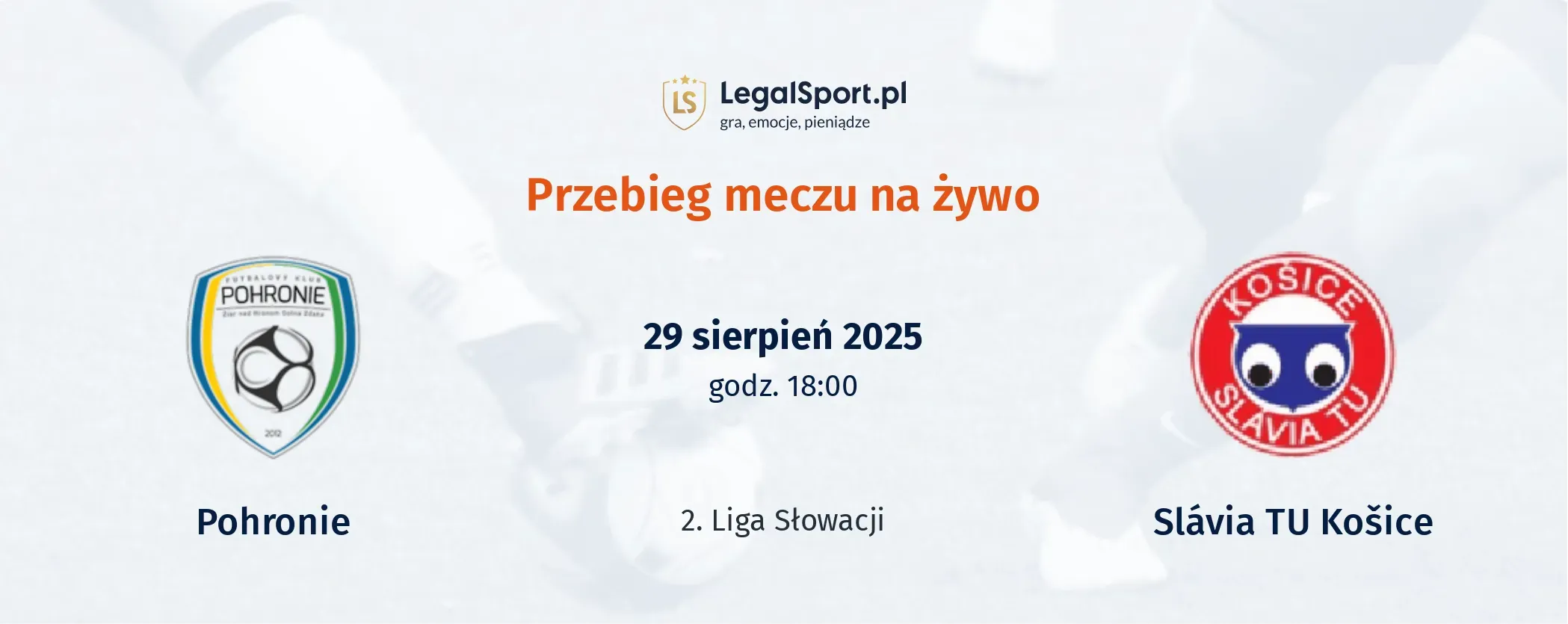 Przebieg Pohronie - Slávia TU Košice