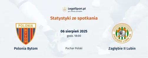 Statystyki Polonia Bytom - Zagłębie Lubin II