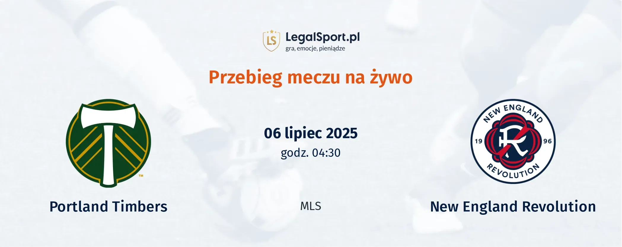 Przebieg Portland Timbers - New England Revolution