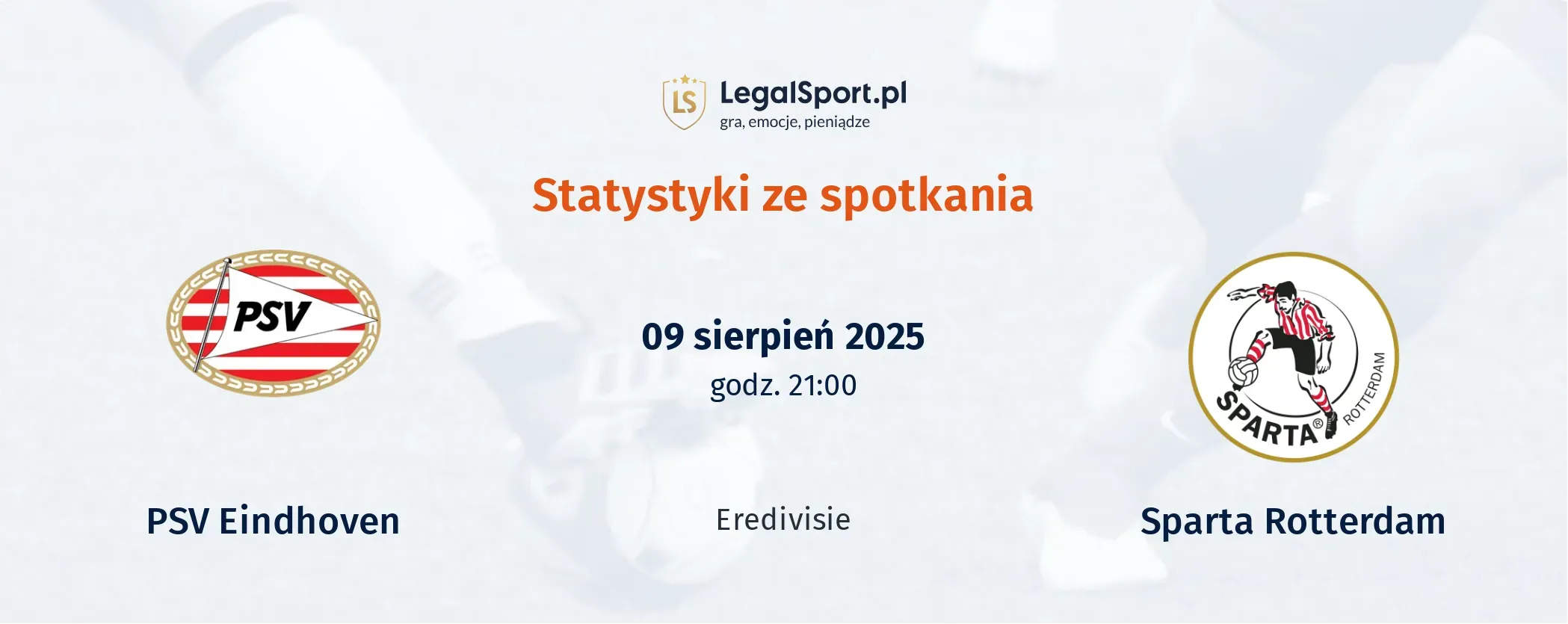 Statystyki PSV Eindhoven - Sparta Rotterdam