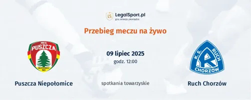 Przebieg Puszcza Niepołomice - Ruch Chorzów